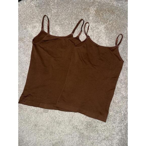 Other - NWOT Lot Of 2 Shapermint Women's All Day Every Day Scoop Neck Cami XL Nude Brown
